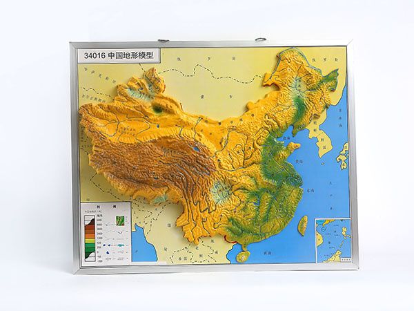 中國地形模型